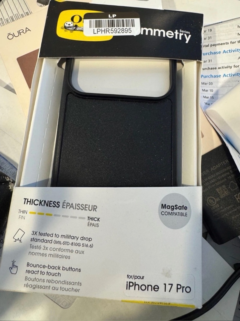 OtterBox Symmetry Series Black MagSafe Case for iPhone 17 Pro
